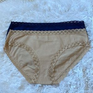 (2) Natori Cotton Blend Briefs